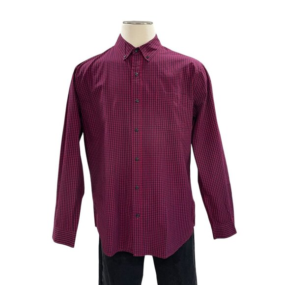 Hawker Rye Mens XL Gingham Check Button-Down Plaid Shirt Classic Casual Stylish - Picture 9 of 9